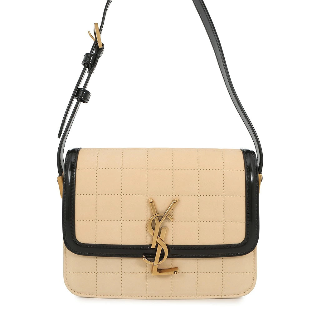 Saint Laurent Paris Solferino Shoulder Bag Nubuck Leather